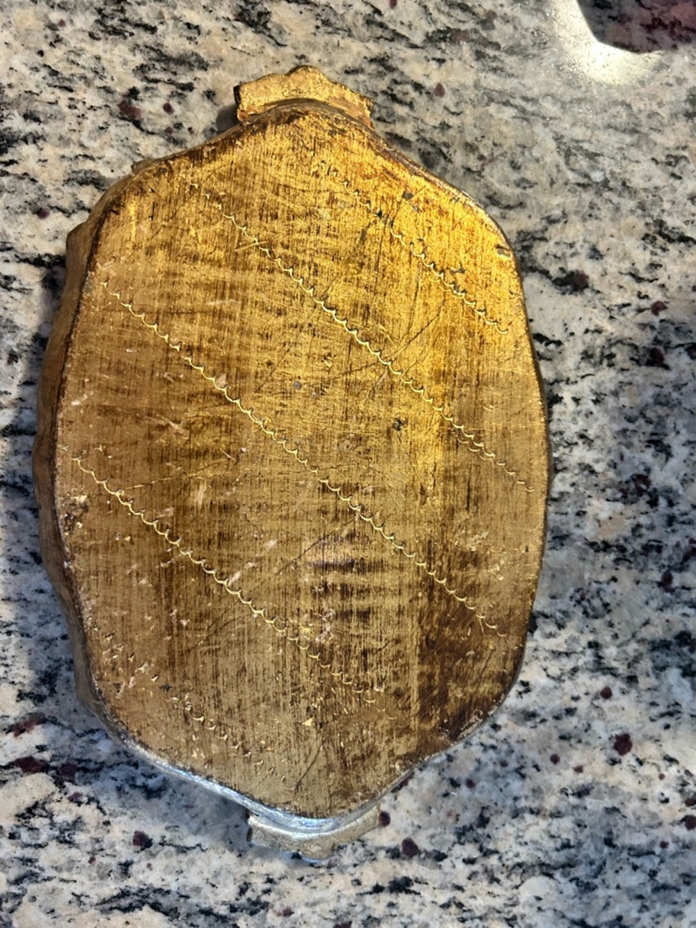 Decorative Gold Painted Tray